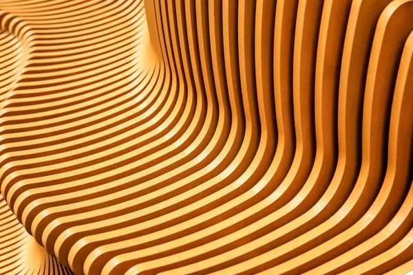 現代的なデザイン黄色の木製のベンチ手作り — ストック写真