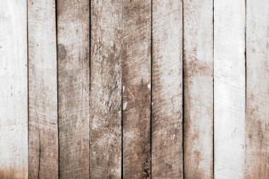 Antika beyaz ahşap arka plan - Beyaz renge boyanmış eski yıpranmış tahta.
