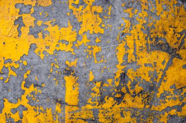 Doku arka planı için Grunge beton duvar sarı renk