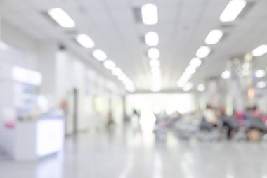 İç bir hastane ya da klinik insanlarla - tıbbi arka plan bulanık.