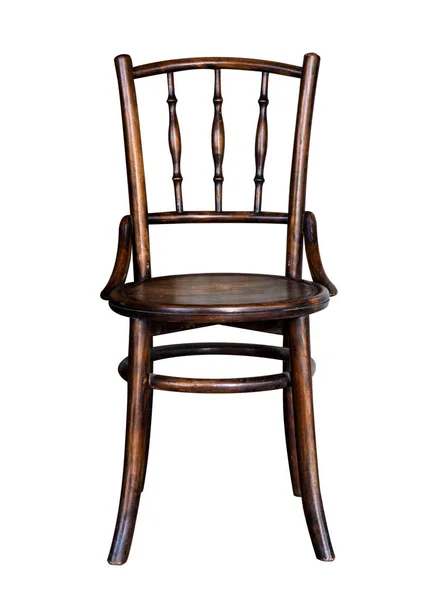 Vintage Drewniane Krzesło Meble Białym Tle Białym Ścieżką Przycinającą Dla — Zdjęcie stockowe