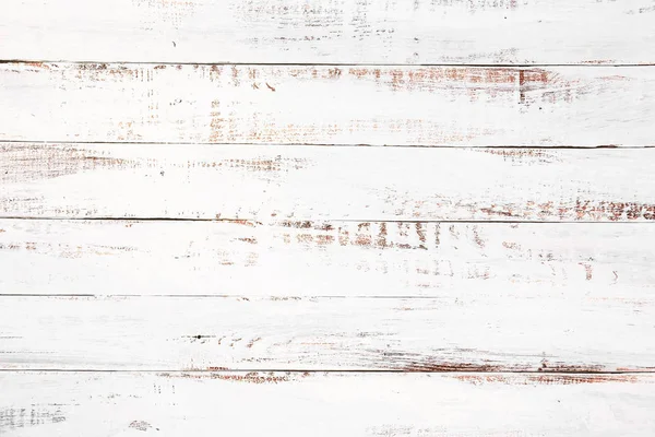 Vintage white wood background - Old weathered wooden plank painted in white color.