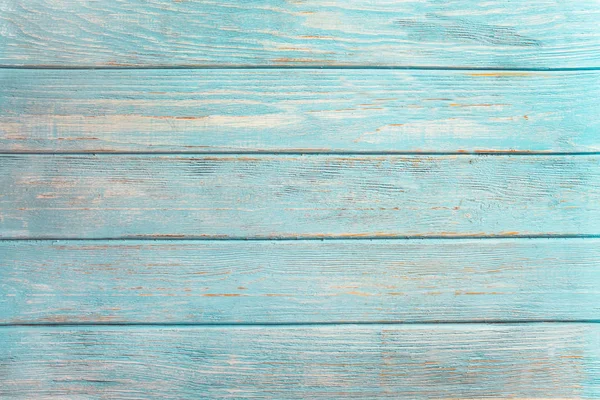 老式海滩木背景 青绿色或蓝色海颜色的旧风化木板 — 图库照片