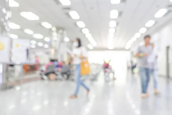 Interior Desfocado Hospital Clínica Com Pessoas Fundo Médico Abstrato — Fotografia de Stock