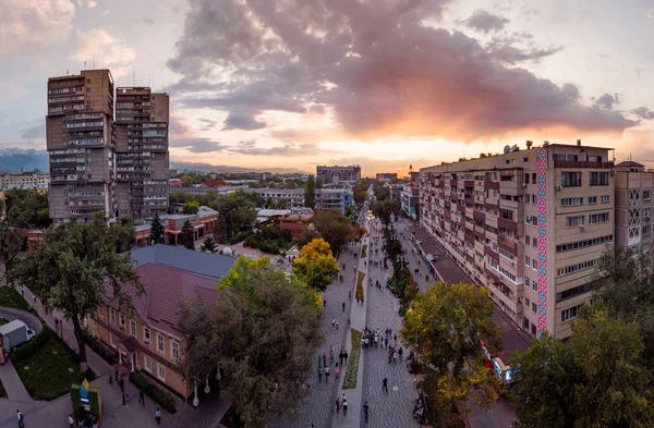 Panoramautsikt Över Den Moderna Staden Kazakstan — Stockfoto