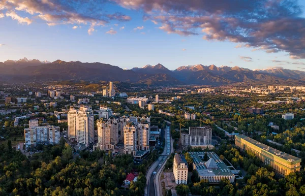 Vista Panorámica Ciudad Moderna Kazajstán —  Fotos de Stock