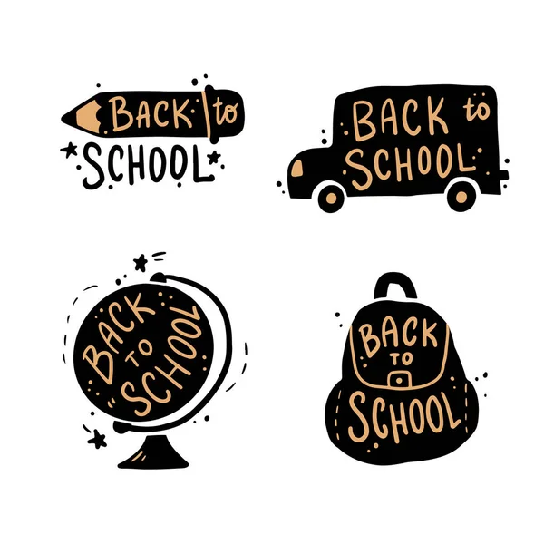 Back to School hand drawn — Stock Vector