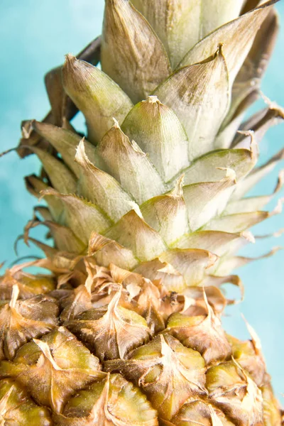 Fresh Pineapple Blue Background Royalty Free Stock Photos