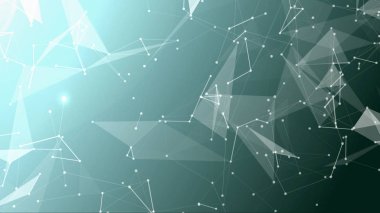 Boş fotokopi alanının soyut arkaplan hareketi dönüşümü ile gelecekteki yenilikçi teknoloji dijital iş konsepti ve iletişim bağlantısını merkezden uzaklaştırmak için çizgi ağı