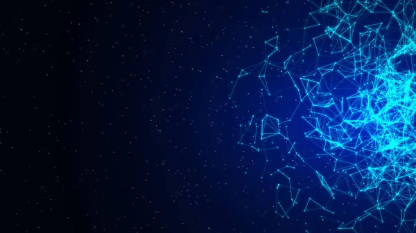 Illustration wirefram Globe hareketi titreşen plexus dijital yenilik teknolojisi gelecekteki fintech iş dünyası uluslararası iletişim ağı engelleme işlem zincirini ademi merkeziyet
