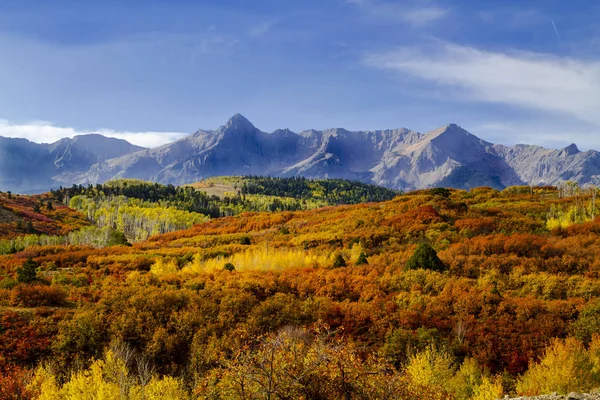 Őszi szín a San Juan és Sziklás-hegység a Colorado — Stock Fotó