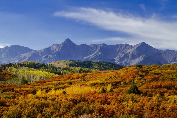 Colore autunno a San Juan e Montagne Rocciose del Colorado — Foto Stock