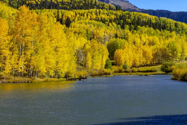 Podzimní barva v San Juanu a Rocky Mountains v Coloradu — Stock fotografie