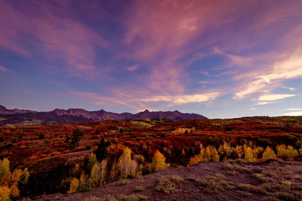 Cor de outono em San Juan e Montanhas Rochosas do Colorado — Fotografia de Stock