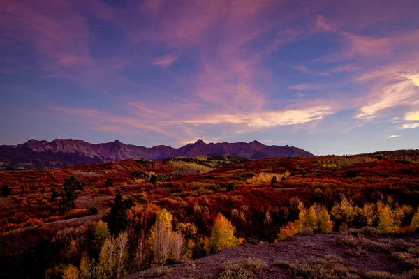 Cor de outono em San Juan e Montanhas Rochosas do Colorado — Fotografia de Stock