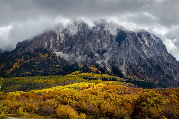 Color de otoño en Kebler Pass cerca de Crested Butte Colorado — Foto de Stock