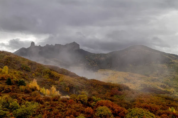 Culoarea toamnei în San Juan și Munții Stâncoși din Colorado fotografii de stoc fără drepturi de autor