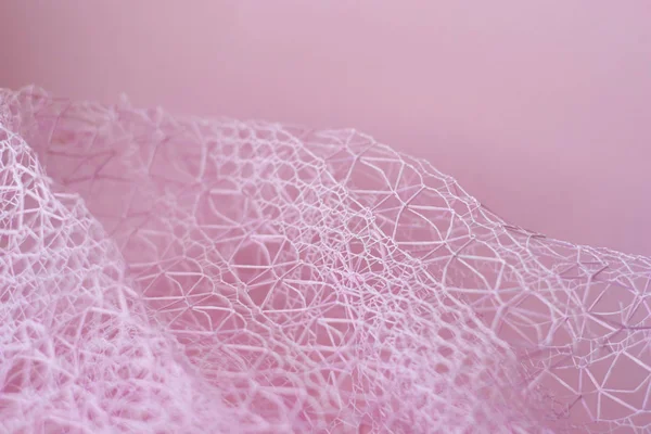 Ροζ Ύφασμα Φόντο Φωτογραφία Μακροεντολή — Φωτογραφία Αρχείου