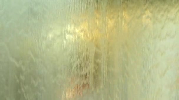 Water Gordijn Close Abstracte Achtergrond — Stockvideo