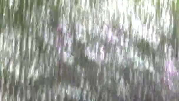 Water Gordijn Close Abstracte Achtergrond — Stockvideo