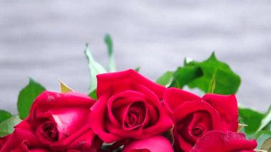 HD 1080p süper yavaş gül suyu arka plan.