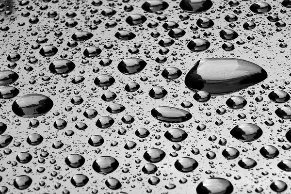水滴がガラス表面自然テクスチャと背景 — ストック写真