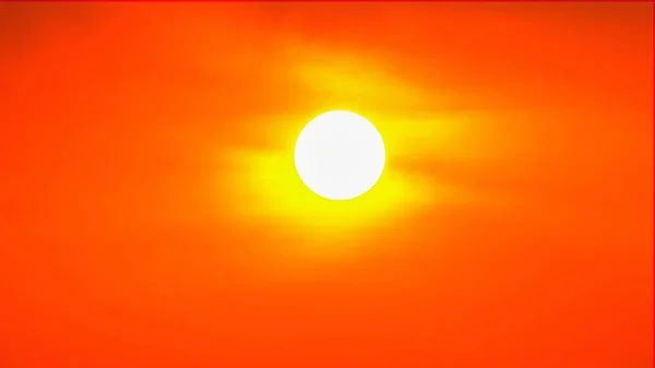日落天空橙色天空橙色云彩室外夏天自然 — 图库照片
