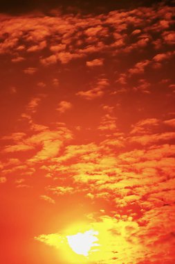 Büyük güneş günbatımı gökyüzü turuncu gökyüzü kırmızı sunright açık yaz doğa manzara artalan