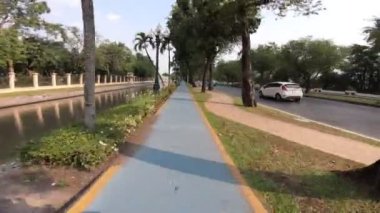 4 k Bisiklet şeritli şehir sporda