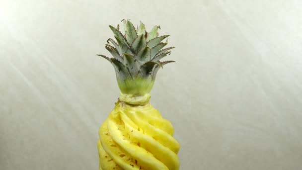 Söt Ananas Ekologiska Livsmedel Vitamin — Stockvideo