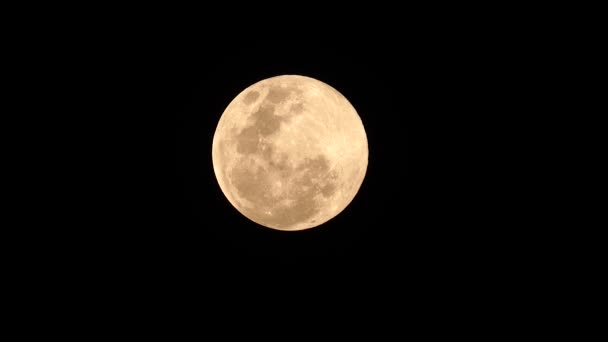 Super Full Moon Feb 1962 Thailand Nature Backgound — Stock Video