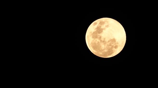 Super Full Moon Feb 1962 Thailand Nature Backgound — Stock Video