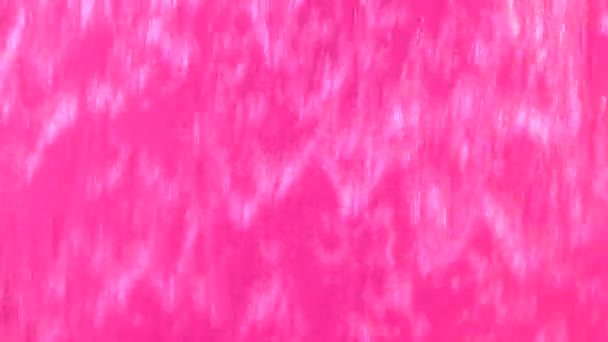 Rosa Wasservorhang Nahaufnahme Abstrakt Hintergrund — Stockvideo