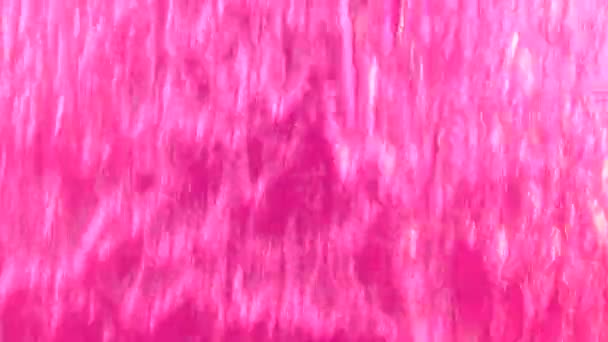 Pink Water Curtain Close Abstract Background — Stock Video