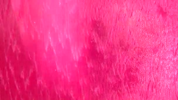 Roze Water Gordijn Close Abstracte Achtergrond — Stockvideo