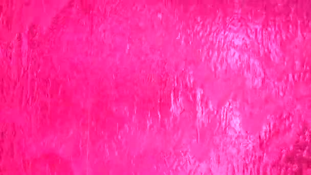 Cortina Agua Rosa Primer Plano Abstracto Fondo — Vídeos de Stock