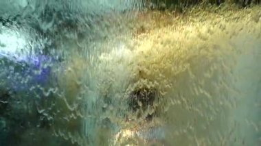 HD 1080 süper yavaş su perdesi su soyut arkaplanını kapatın.