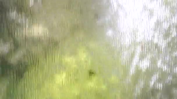 Water Gordijn Close Abstracte Achtergrond — Stockvideo