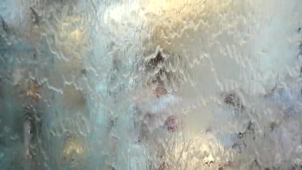 1080 Cortina Água Super Lenta Fechar Água Fundo Abstrato — Vídeo de Stock