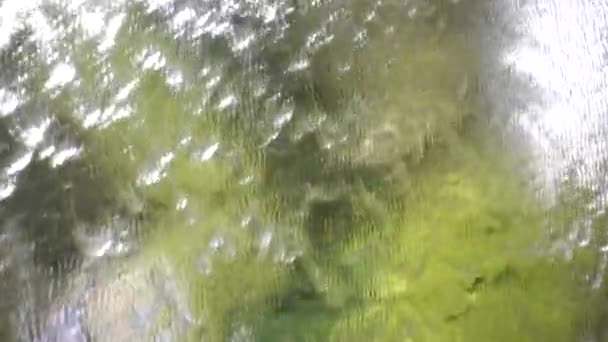 1080 Super Lent Rideau Eau Gros Plan Eau Abstrait Fond — Video