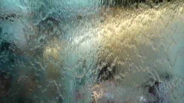 1080 Cortina Água Super Lenta Fechar Água Fundo Abstrato — Vídeo de Stock