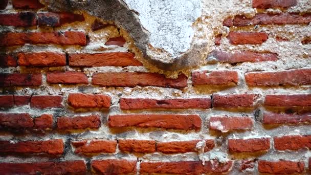 Grungy Fond Urbain Une Brique Vieille 150 Ans Grungy Texture — Video