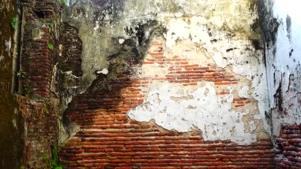 Grungy Fond Urbain Une Brique Vieille 150 Ans Grungy Texture — Video