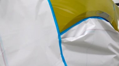 4k Garaj Araba vücut iş oto oto tamir araba boya püskürtme otomotiv sırasında kaza dan sonra