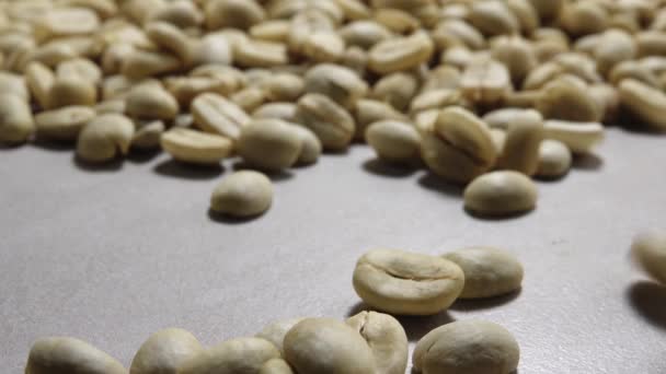 Chicchi Caffè Secco Biologico Espreso Cibi Bevande Naturali — Video Stock