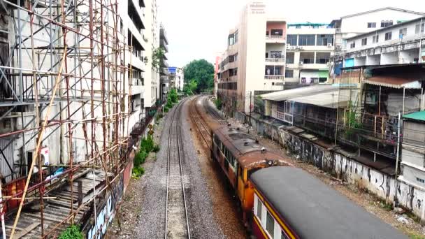 Train Diesel Exploitation Des Anciennes Voies Ferrées 105 Ans Transportant — Video