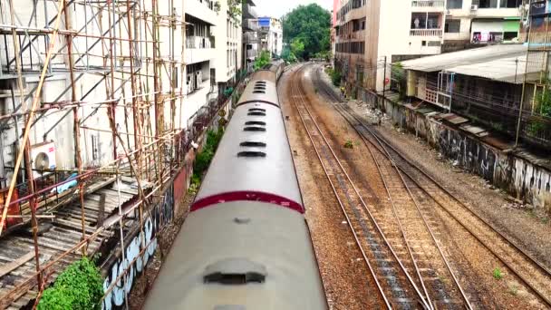 Train Diesel Exploitation Des Anciennes Voies Ferrées 105 Ans Transportant — Video