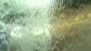 HD 1080 süper yavaş su perdesi su soyut arkaplanını kapatın.