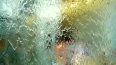 HD 1080 süper yavaş su perdesi su soyut arkaplanını kapatın.