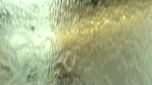 Vodní Clony Zblízka Abstraktní Pozadí — Stock video
